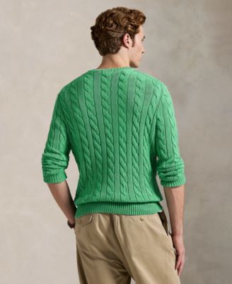 Men's Cable-Knit Cotton Sweater