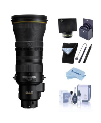 NIKKOR Z 400mm f/2.8 TC VR S Lens, Black, Bundle with 46mm Filter Kit, Lens Wrap, Lens Shade, Cleaning Kit, Lens Cap Tether and Cleaning Cloth