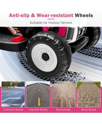 Kids Ride On Excavator Digger 12V Electric Tractor RC w/ Digging Bucket