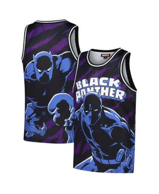 Lids - Big Boys and Girls Black  Panther Big Print Mesh Fashion Jersey