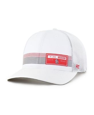 '47 Brand - Men's White St. Louis Cardinals Rangefinder brrr Trucker Adjustable Hat