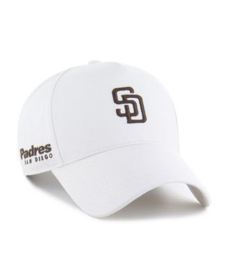 '47 Brand - Men's White San Diego Padres Foundational Pinch Offside Adjustable Hat