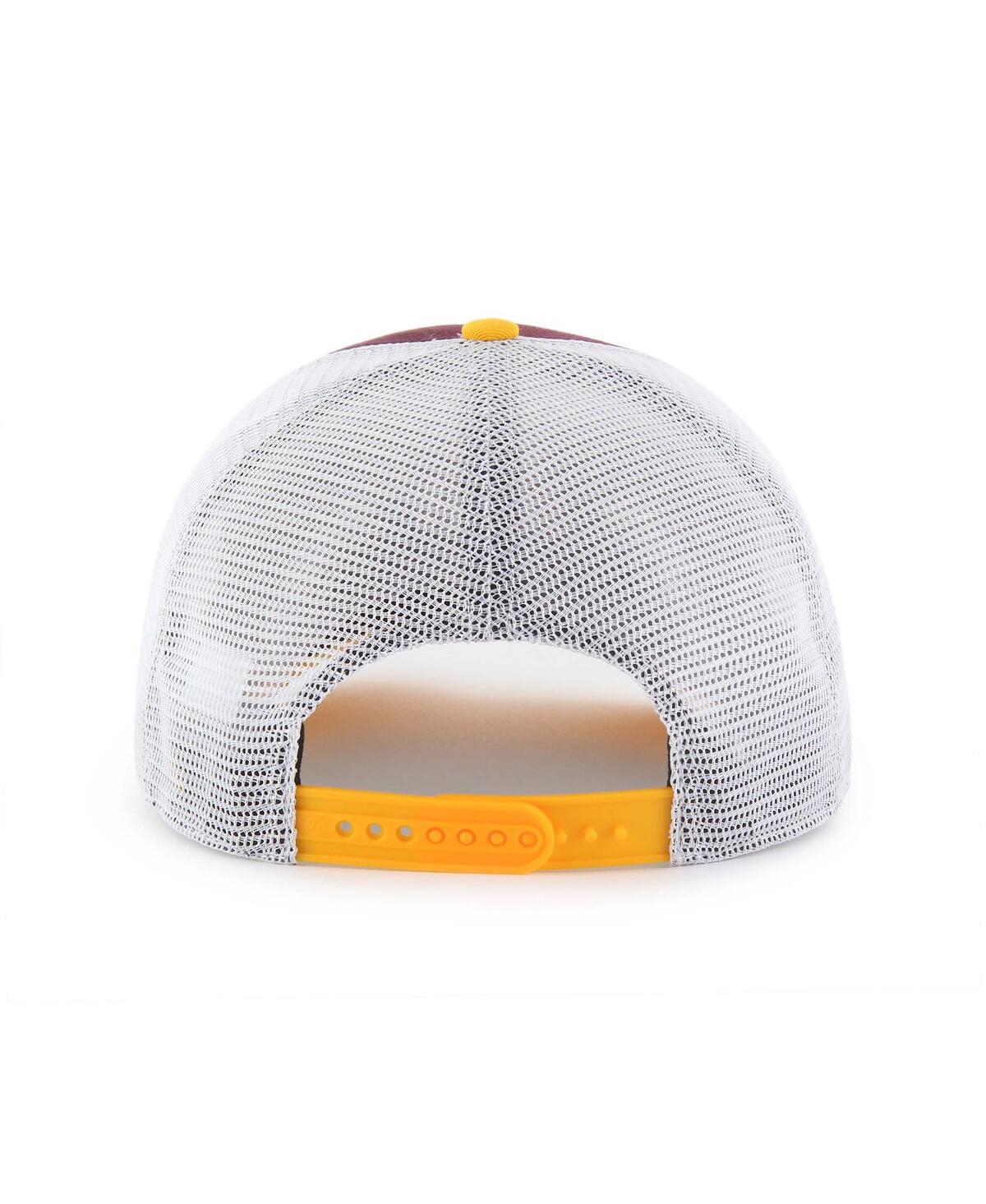 '47 Brand Big Boys and Girls Maroon/Gold Arizona State Sun Devils Super Stripe Hitch Adjustable Trucker Hat