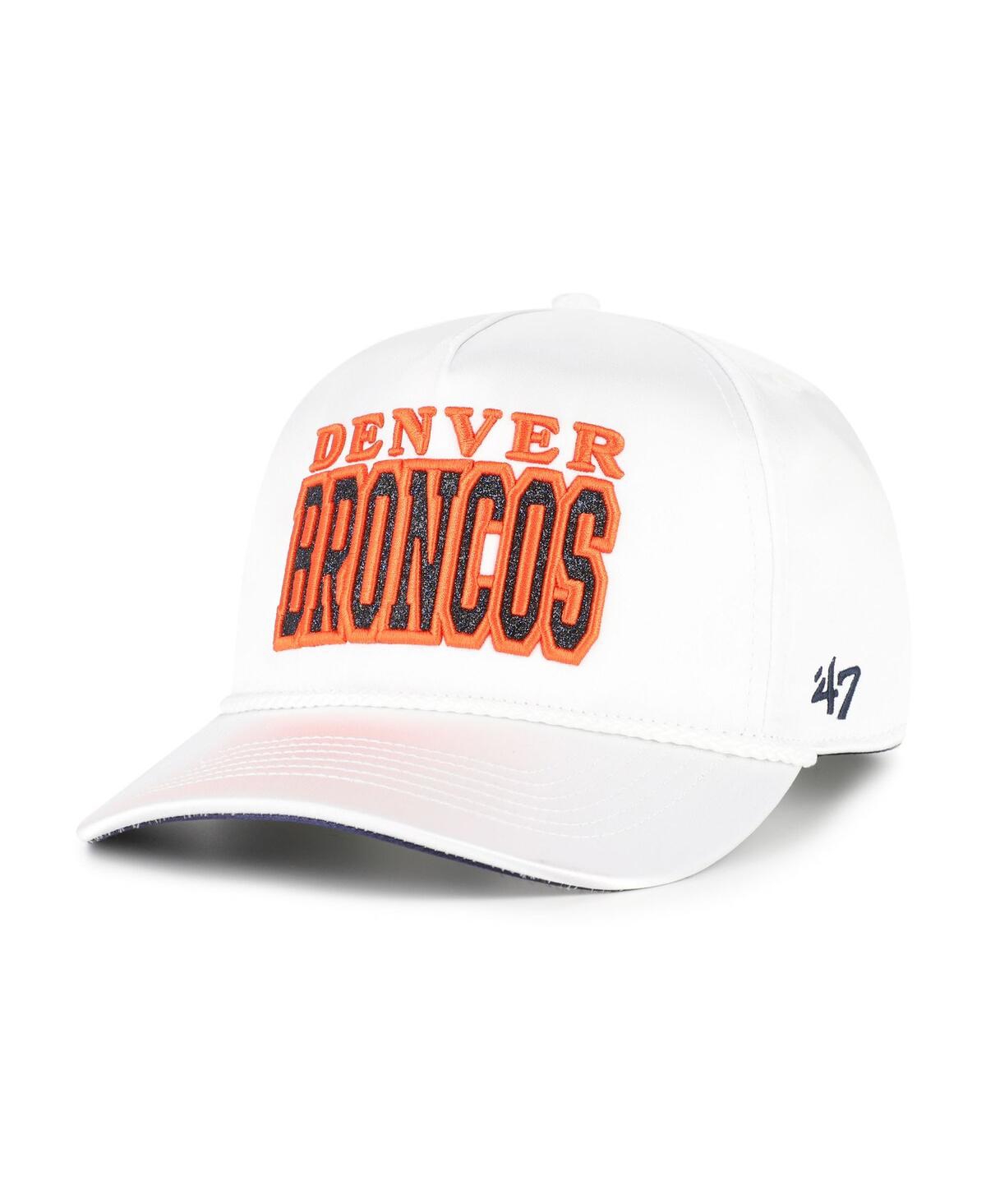 47 Brand Women's White Denver Broncos Outspoken Hitch Adjustable Hat In White