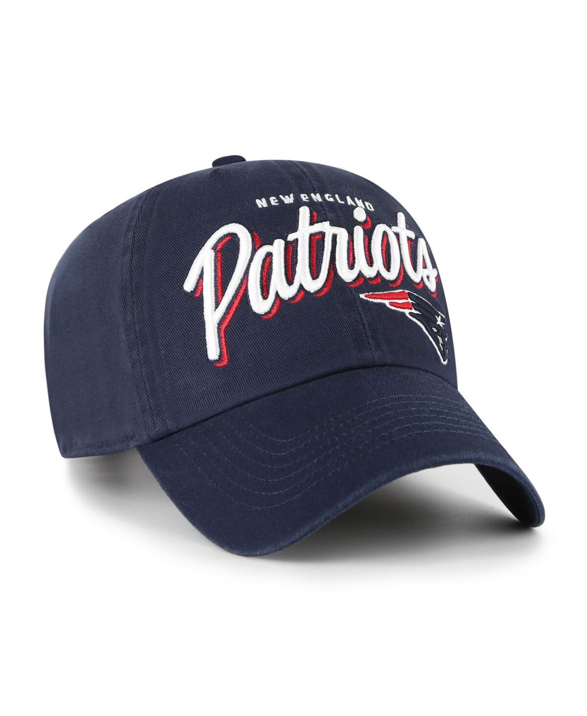 47 Brand Women's Navy New England Patriots Ariana Clean Up Adjustable Hat In Blue