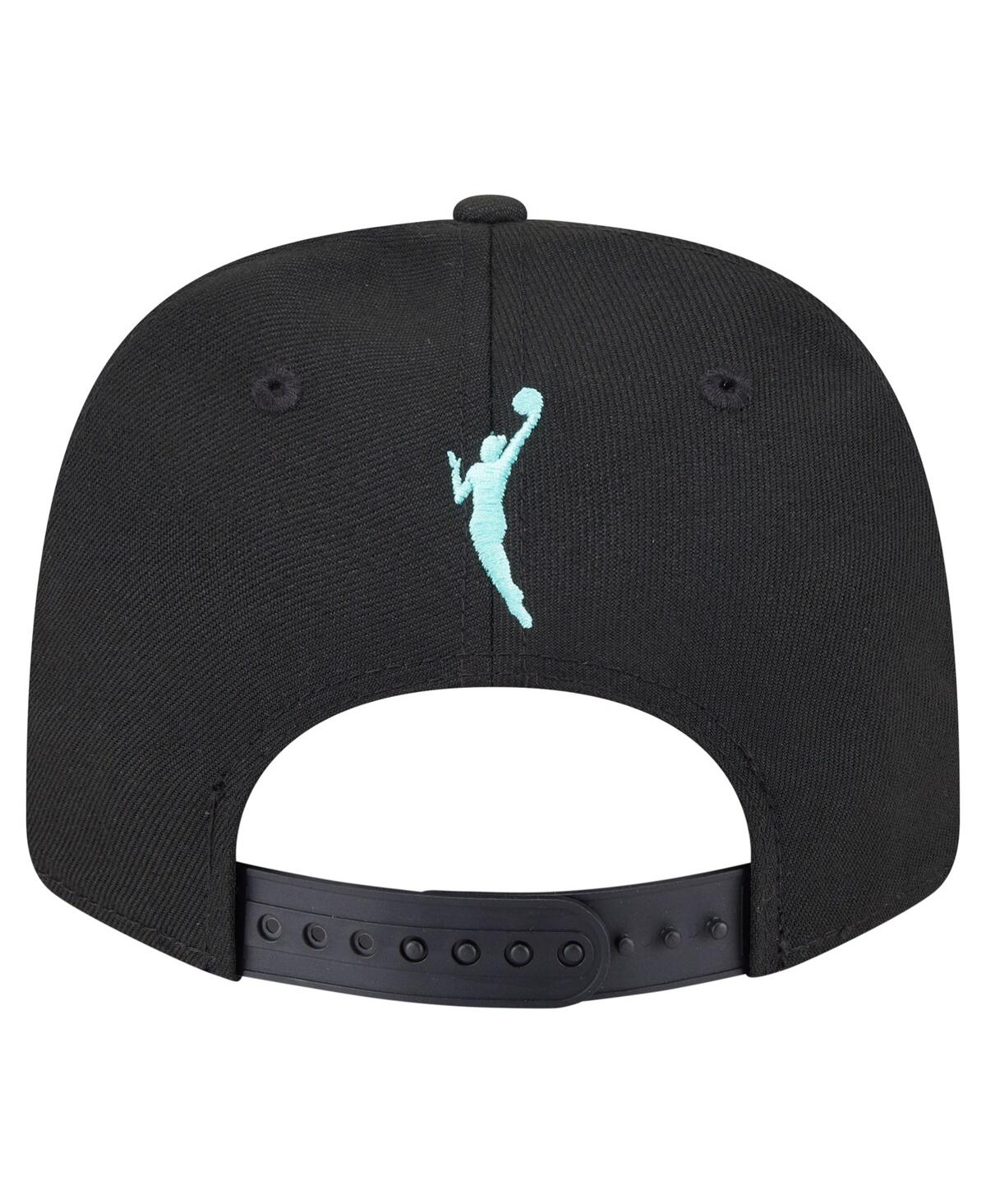 New Era Men's And Women'sâ Black New York Liberty 9seventy Checkerboard Print Adjustable Hat In Black