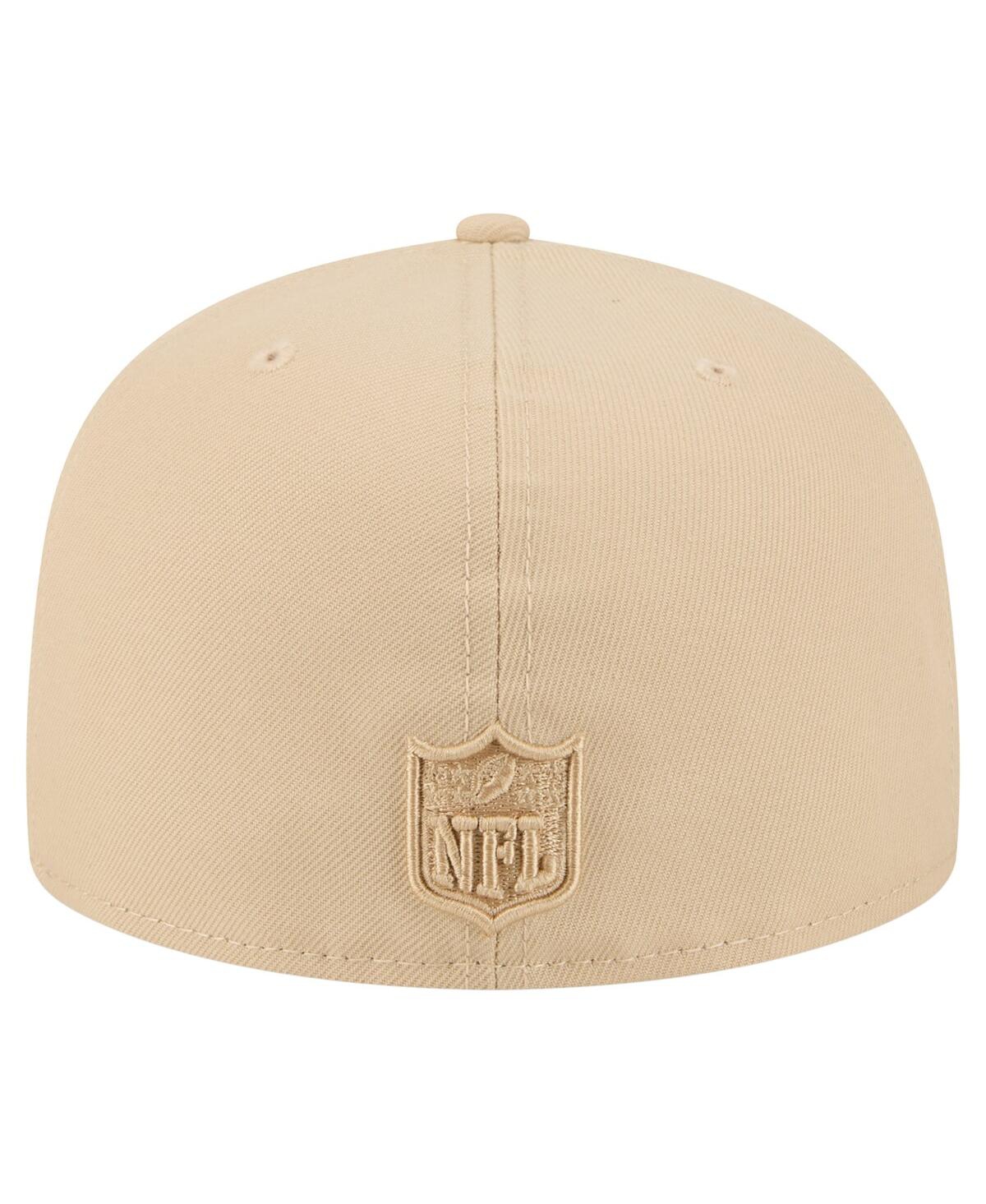 New Era Men'sâ Light Beige Atlanta Falcons Color Pack A-frame 59fifty Fitted Hat In Sand