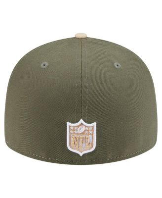 Men's&nbsp;Light Beige/Olive Minnesota Vikings Two-Tone Color Pack Split Panel 59FIFTY Fitted Hat