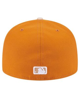 Men's Orange/Light Beige Boston Red Sox Two-Tone Color Pack A-Frame 59FIFTY Fitted Hat