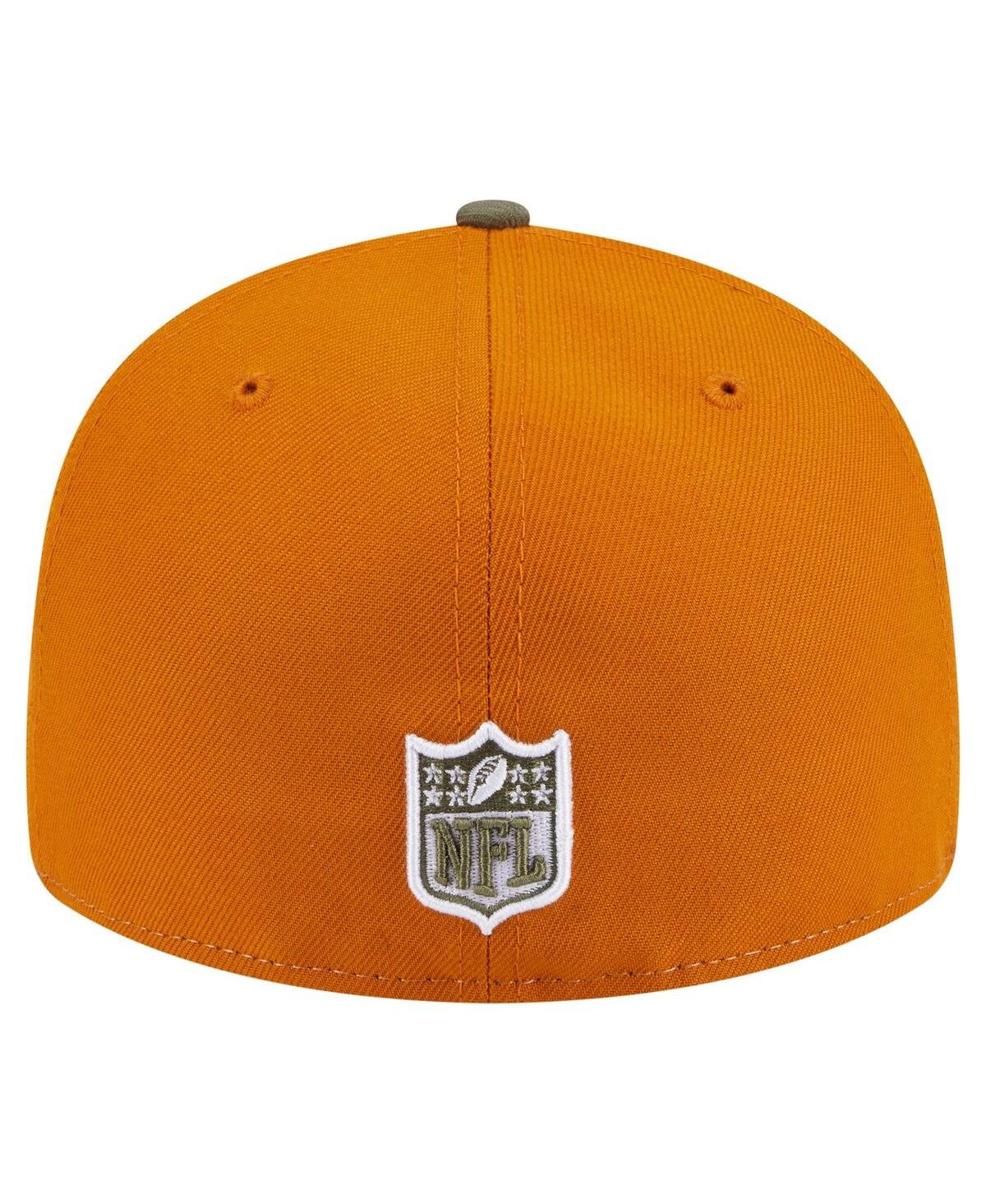 New Era Men'sâ Olive/brown San Francisco 49ers Two-tone Color Pack Split Panel 59fifty Fitted Hat In Green