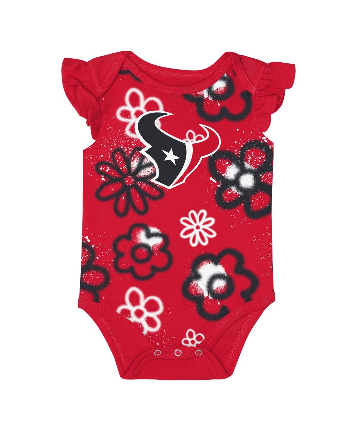 Outerstuff Baby Boys And Girls 2-piece Houston Texans The Sunshine Bodysuit Set In Multi