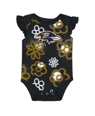 Baby Boys and Girls 2-Piece Baltimore Ravens The Sunshine Bodysuit Set