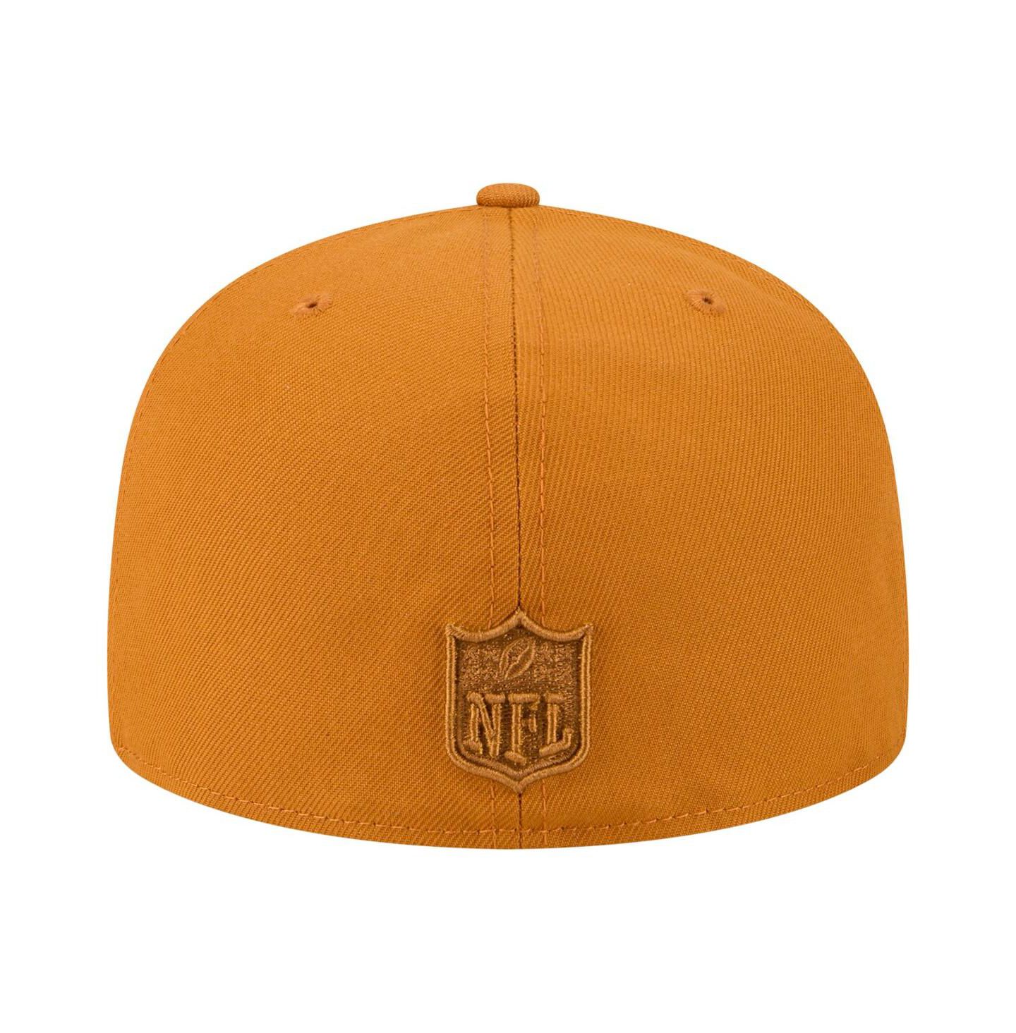 Мужские головные уборы New Era Brown Miami Dolphins Color Pack A-Frame 59FIFTY Fitted Hat — фото 2