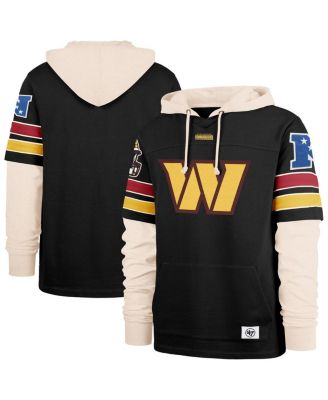 '47 Brand - Men's Black Washington Commanders Split Zone Cornerback Duo Hoodie