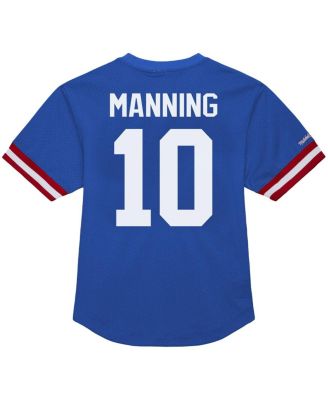 Men's Eli Manning Royal New York Giants Retired Player Name Number Mesh Top