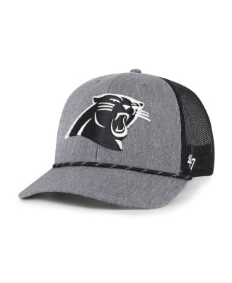 '47 Brand - Men's Heather Charcoal Carolina Panthers Carbon Rope Trucker Adjustable Hat