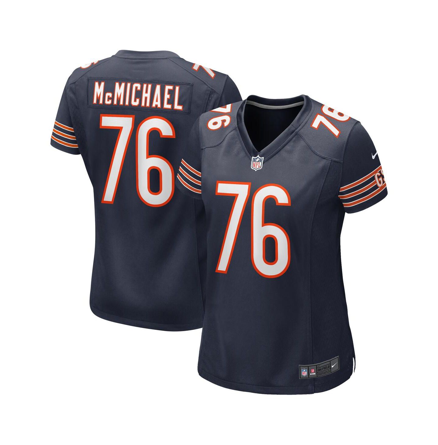 Женский топ Nike Steve McMichael Navy Chicago Bears Retired Player Game Jersey — фото 1