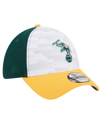 Men's Dark Green/Gold Athletics 2025 MLB Clubhouse 39THIRTY Flex Hat
