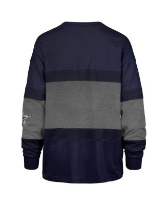 Women's Navy Dallas Cowboys Breezeway Archive Long Sleeve T-Shirt
