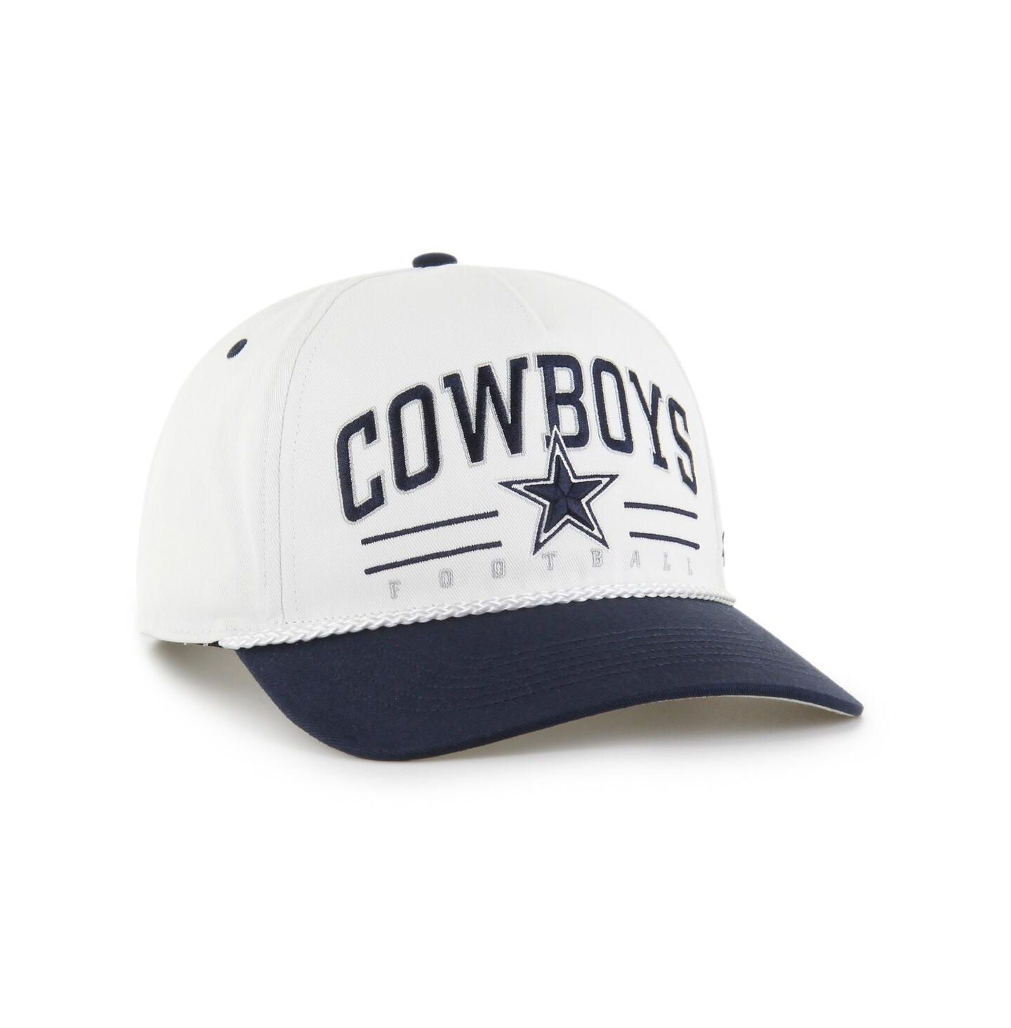 Мужская кепка '47 Brand White Dallas Cowboys Roscoe Two-Toned Hitch Adjustable Hat — фото 4