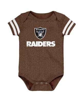 Outerstuff - Baby Boys and Girls Brown Las Vegas Raiders Playmaker Bodysuit