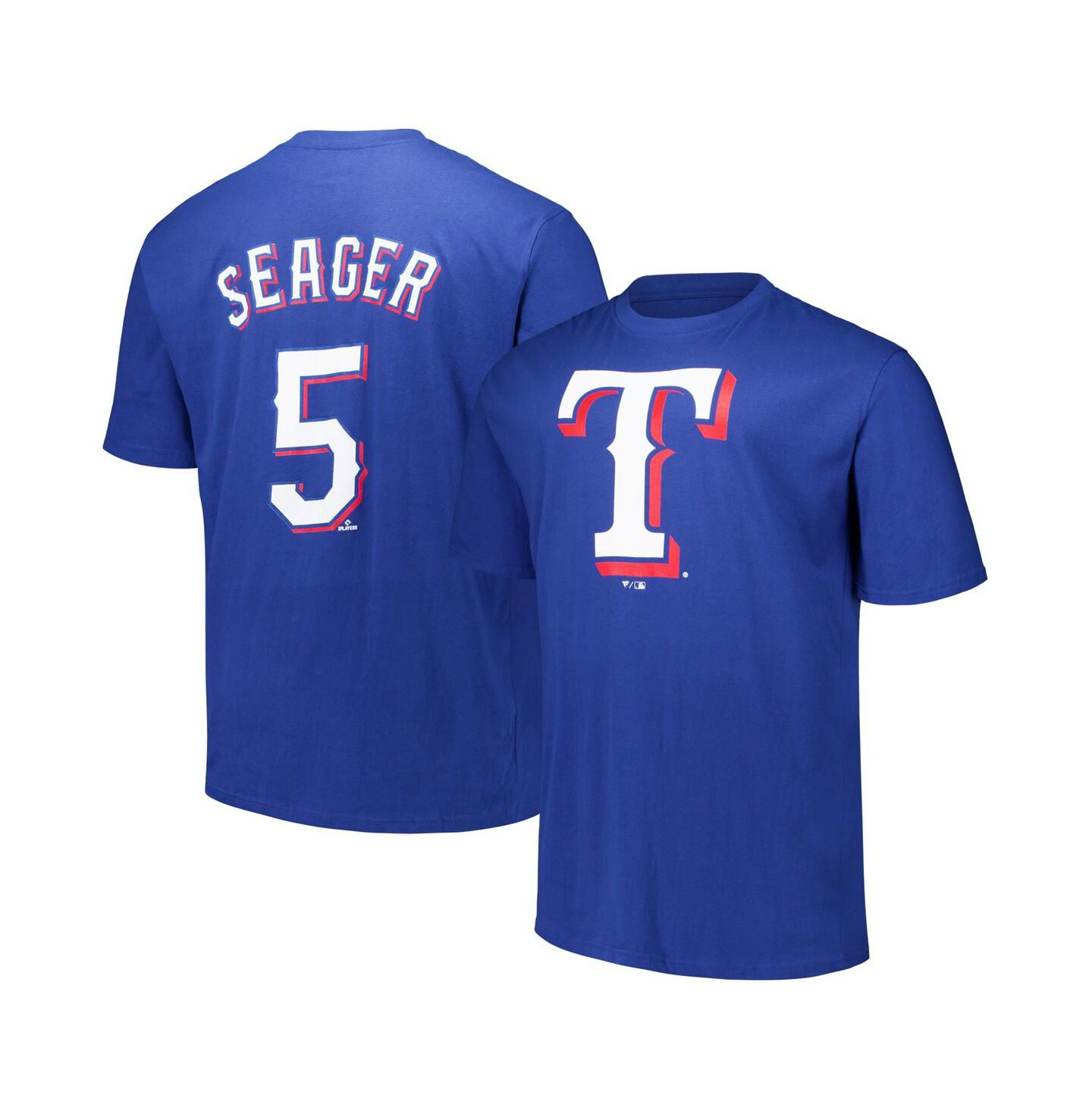 Мужская футболка Fanatics Corey Seager Royal Texas Rangers Big & Tall Name & Number — фото 1