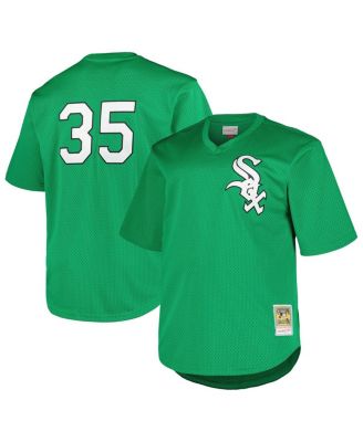 Mitchell & Ness - Men's Profile Frank Thomas Kelly Green Chicago White Sox Big Tall Cooperstown Collection Mesh Batting Practice Jersey
