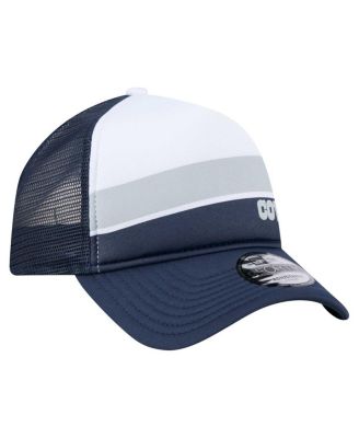 Big Boys and Girls White/Navy Dallas Cowboys Sport Night Color Block 9FORTY A-Frame Trucker Adjustable Hat