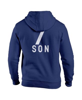 Men's Son Heung-Min Navy Tottenham Hotspur Player Fleece Pullover Hoodie