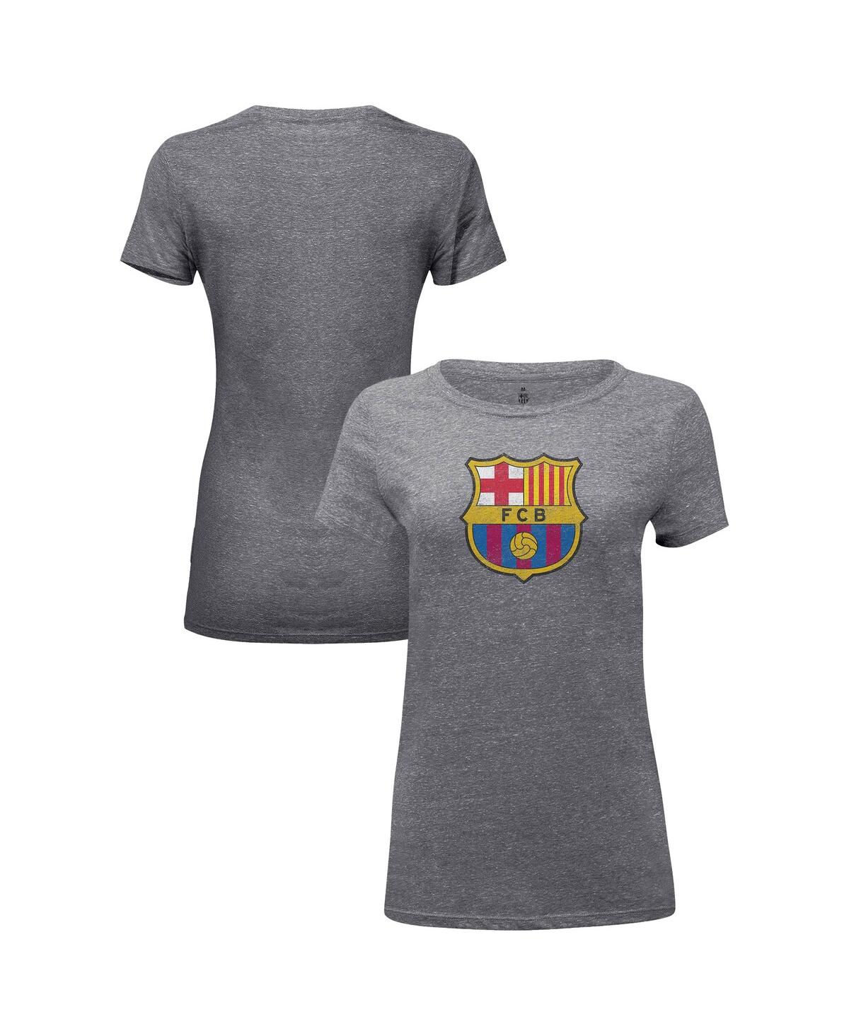 1863FC Women's Heather Gray Barcelona Color Badge Tri-Blend T-Shirt