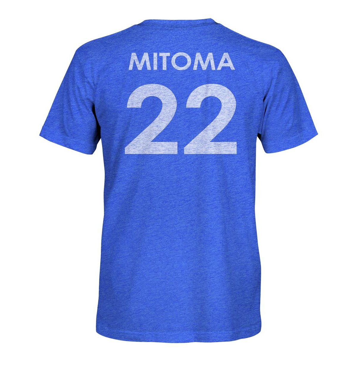 1863fc Men's Kaoru Mitoma Blue Brighton And Hove Albion Player Name Number Vintage Tri-blend T-shirt In Blue
