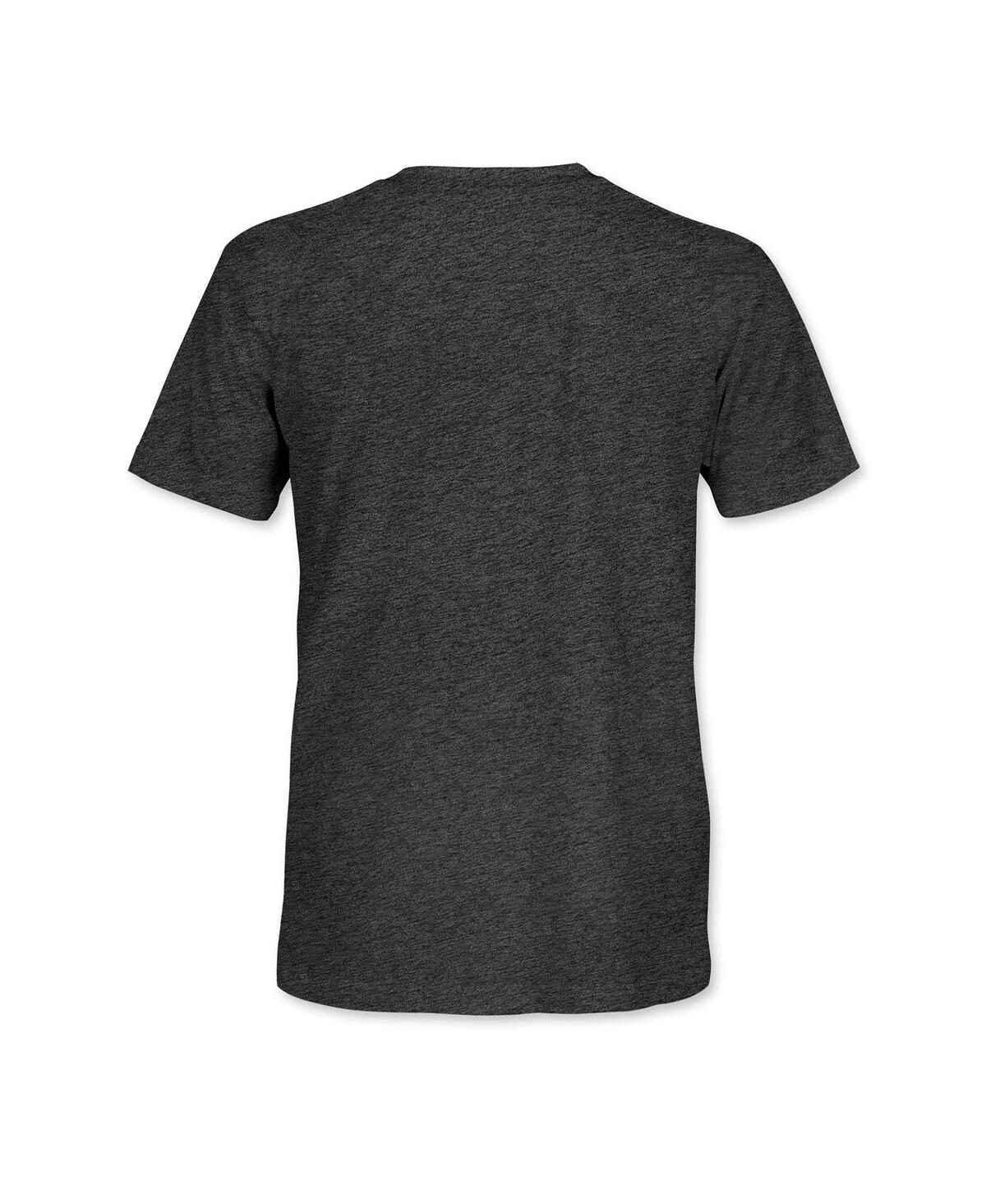 1863fc Men's Heather Black Germany National Team Mono Badge Vintage Tri-blend T-shirt In Black