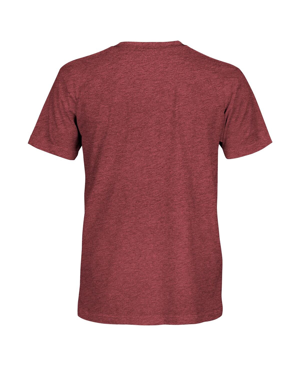 1863fc Men's Heather Claret West Ham United Team Arch Vintage Tri-blend T-shirt In Burgundy