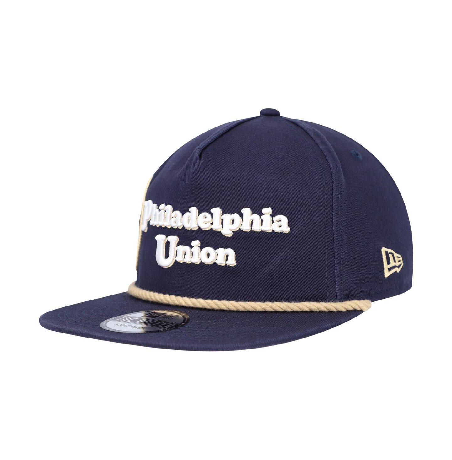 Мужская кепка New Era Navy Philadelphia Union Heritage The Golfer Snapback Hat — фото 4