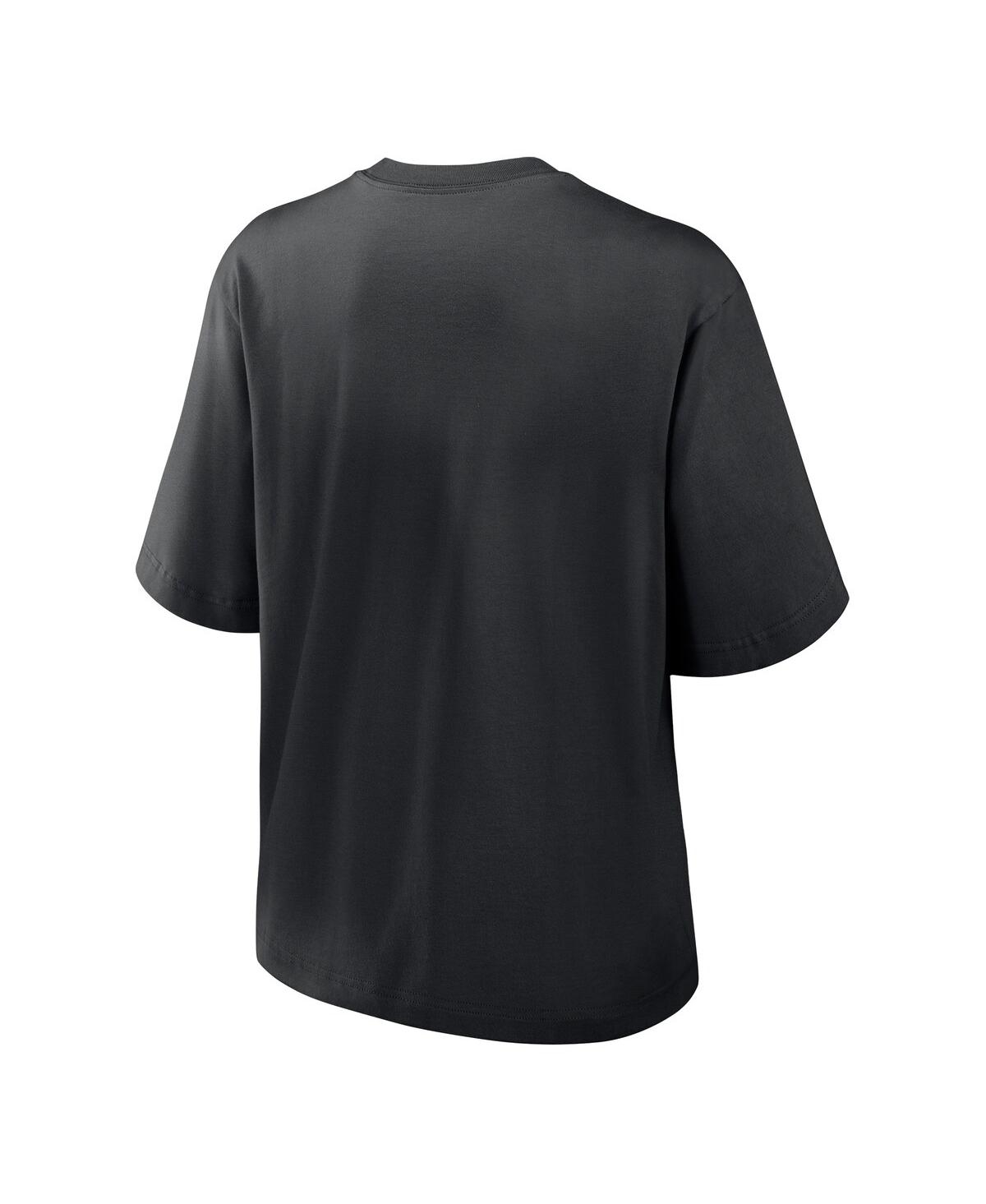 Nike Women's Black Virginia Tech Hokies Boxy T-shirt In Black