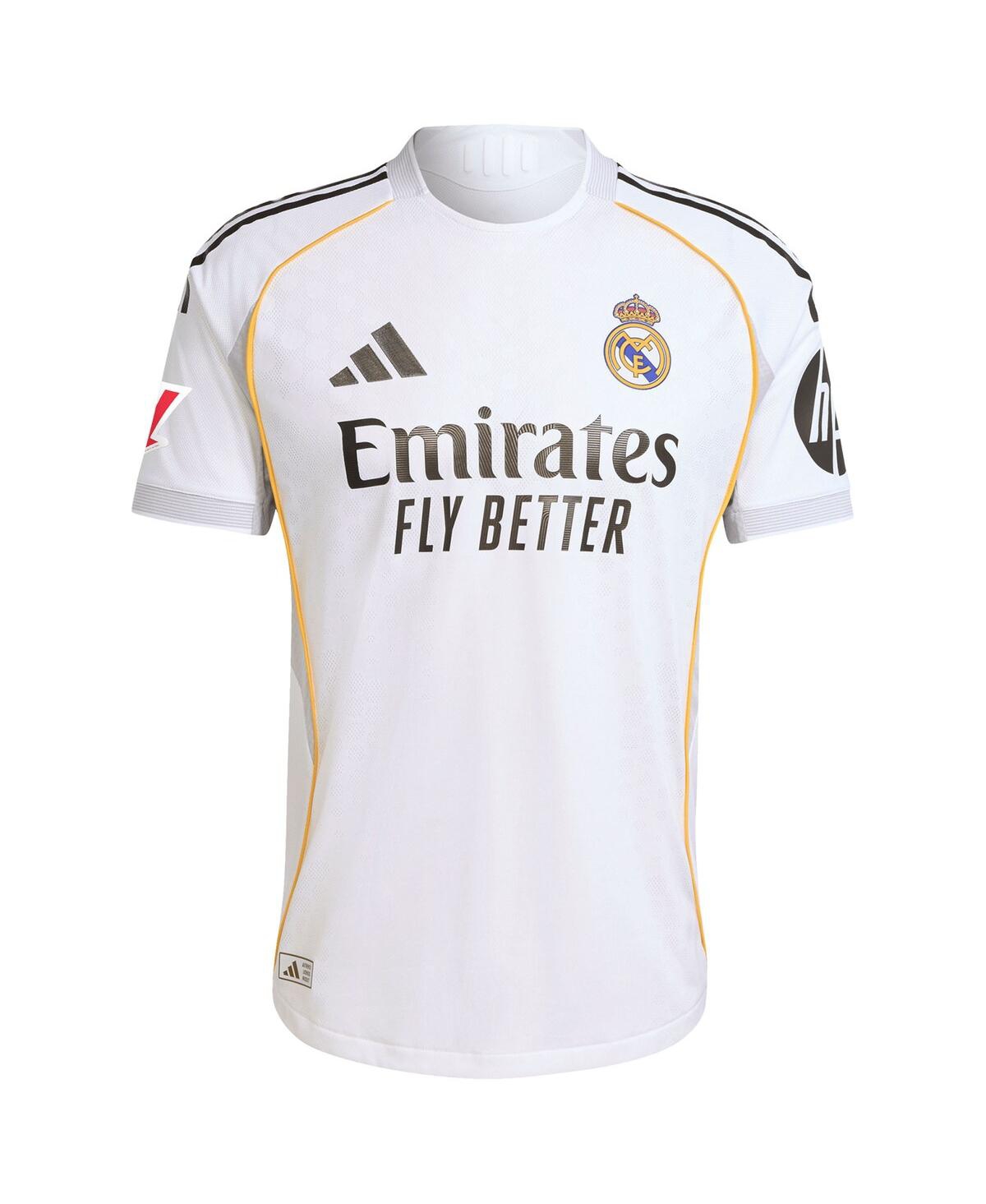 Adidas Men's Kylian Mbappe White Real Madrid 2025/26 Home Authentic Player Jersey