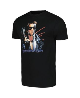Men's and Women's Black Terminator Laser Back Graphic T-Shirt