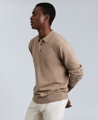 Men's Long Sleeve Polo Sweater