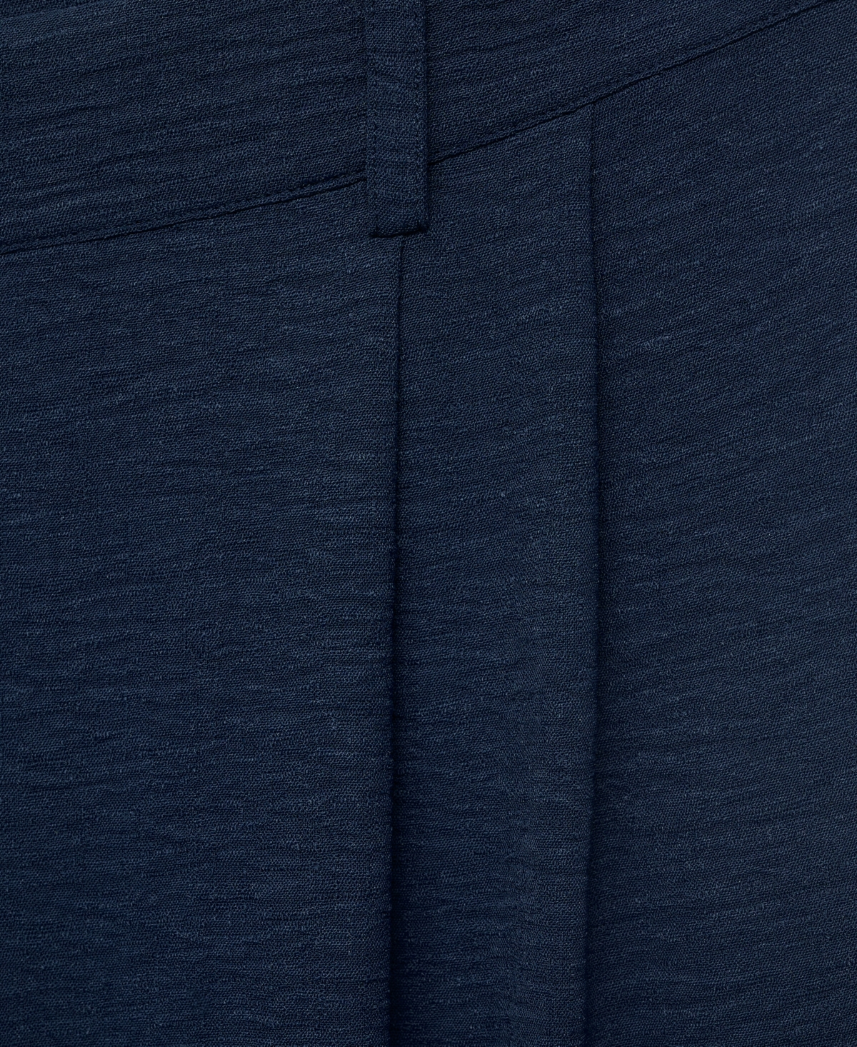 Mango Straight Fit Pleated Pants In Blue