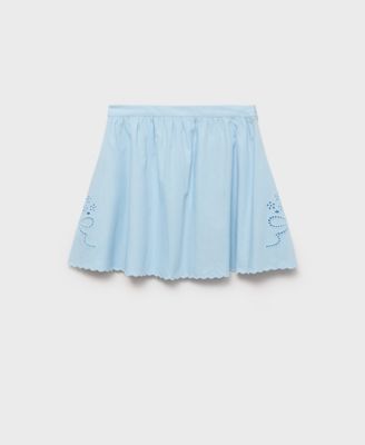 Women's Scalloped Hem Embroidered Skirt