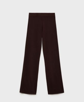 Women's Fine-Knit Wide Leg Pants
