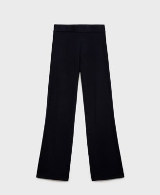 Women's Fine-Knit Wide Leg Pants