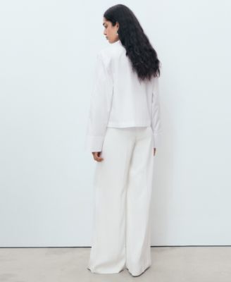 Women's Crop Poplin Shirt