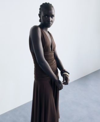 Women's Combined Design Long Dress