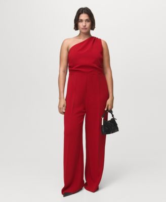 Women's Asymmetrical Neck Long Jumpsuit