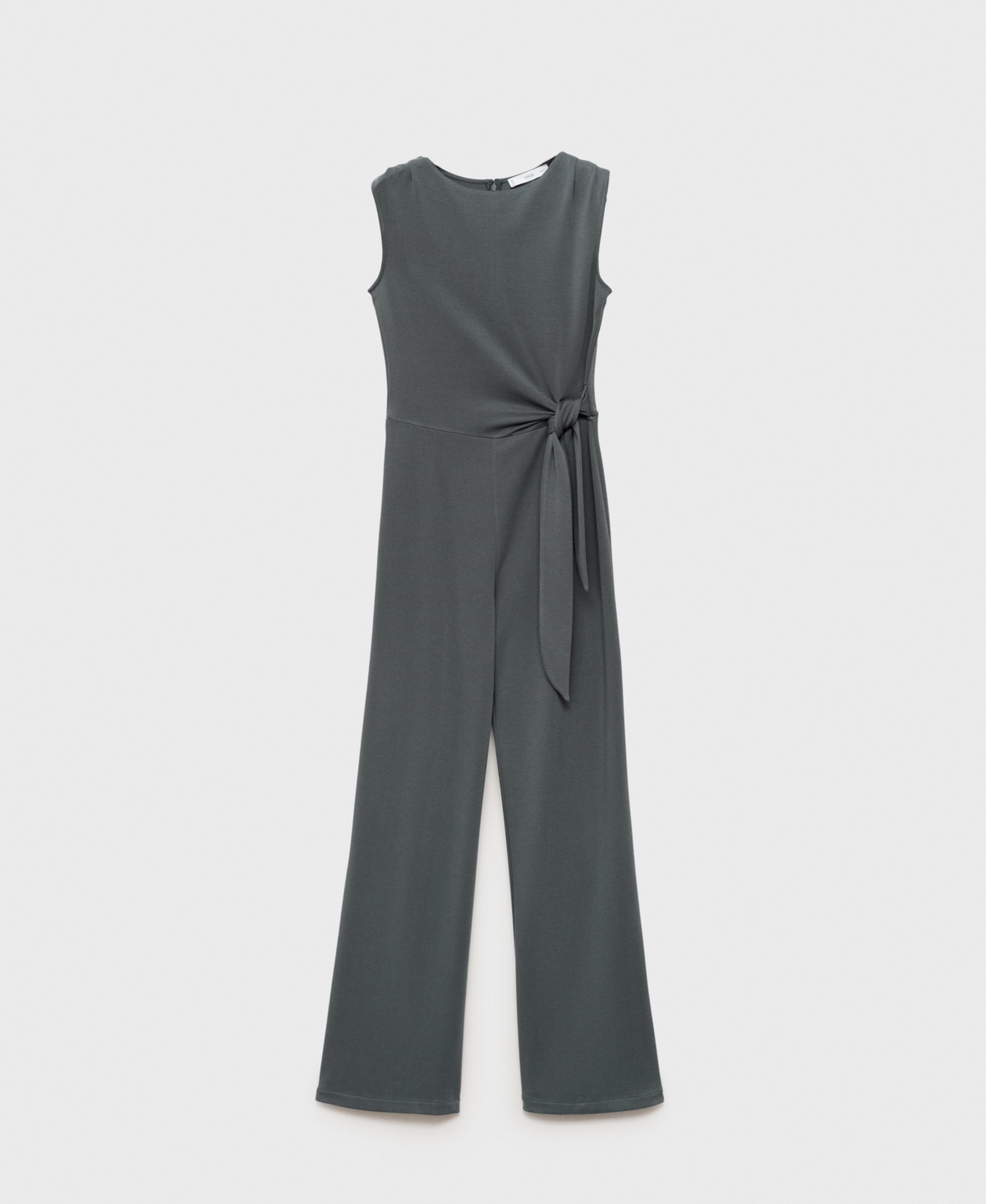 Mango Women's Long Knot Jumpsuit In Gray