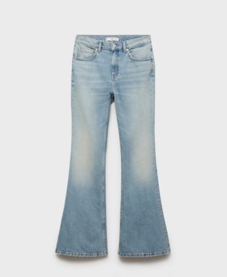 MANGO - Women's Mid-Rise Flared Jeans