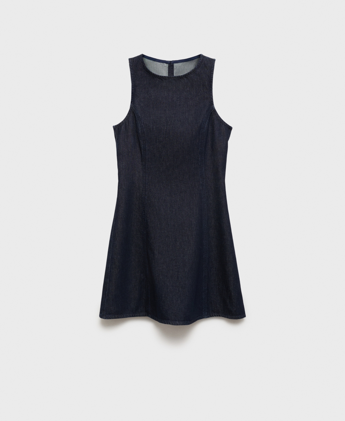 Mango Sleeveless Minidress In Blue