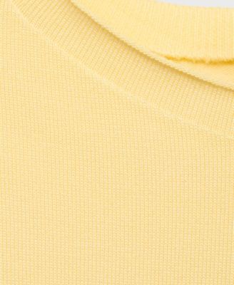 Women's Short-Sleeved Fine-Knit Sweater