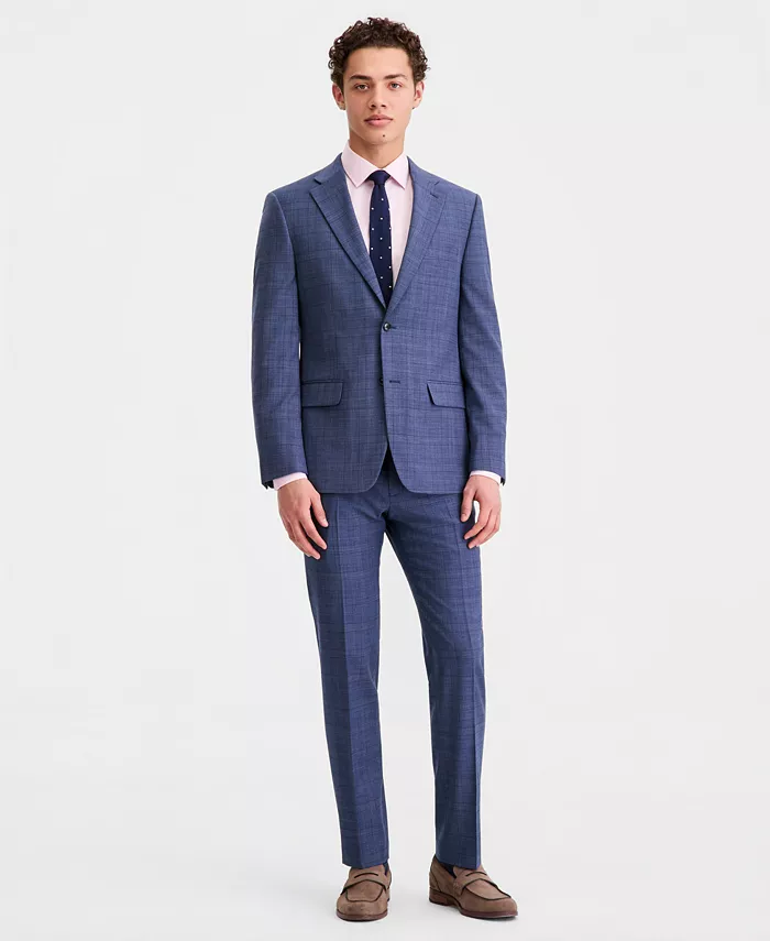 Men's Modern-Fit Wool TH-Flex Stretch Suit Separates Jacket - thumbnail 6